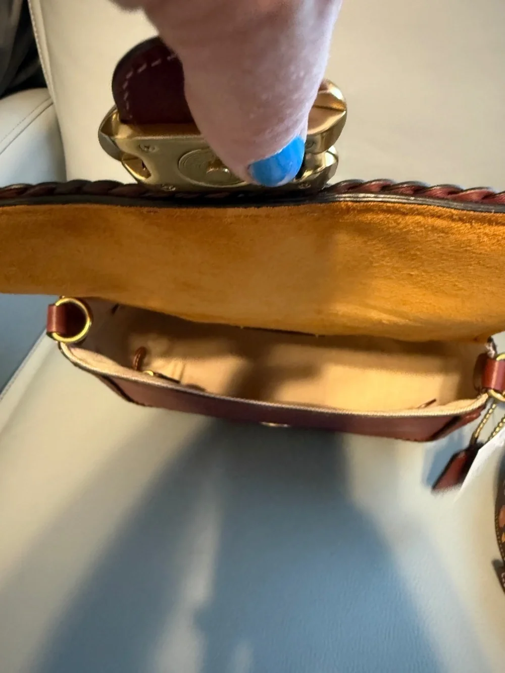 Coach Suede Soft Tabby and Wallet Braid Detail - Picture 12 of 16